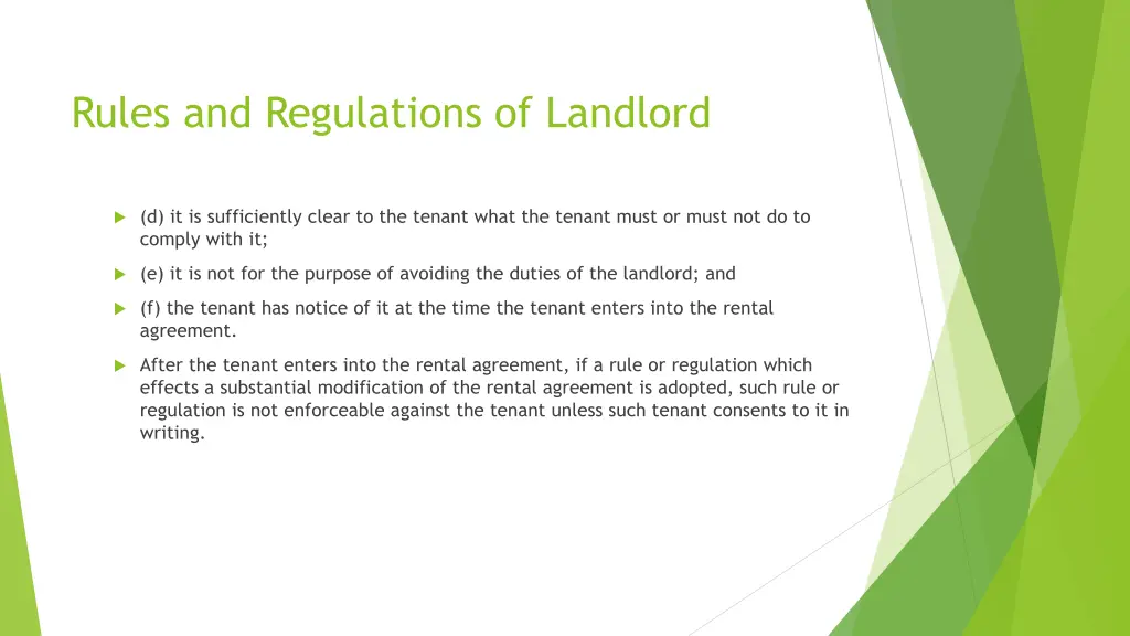 rules and regulations of landlord 1