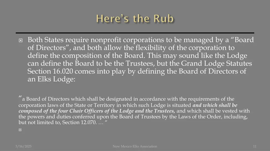 both states require nonprofit corporations