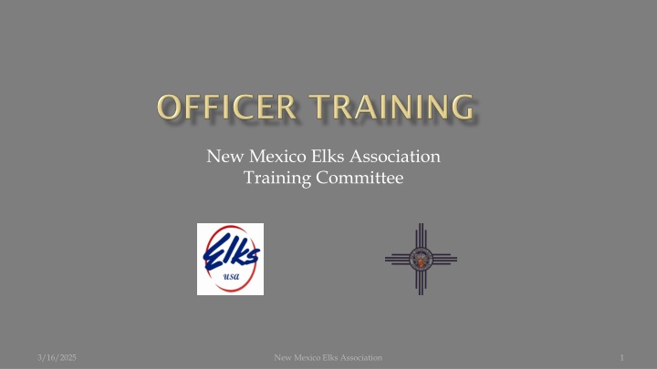 new mexico elks association training committee