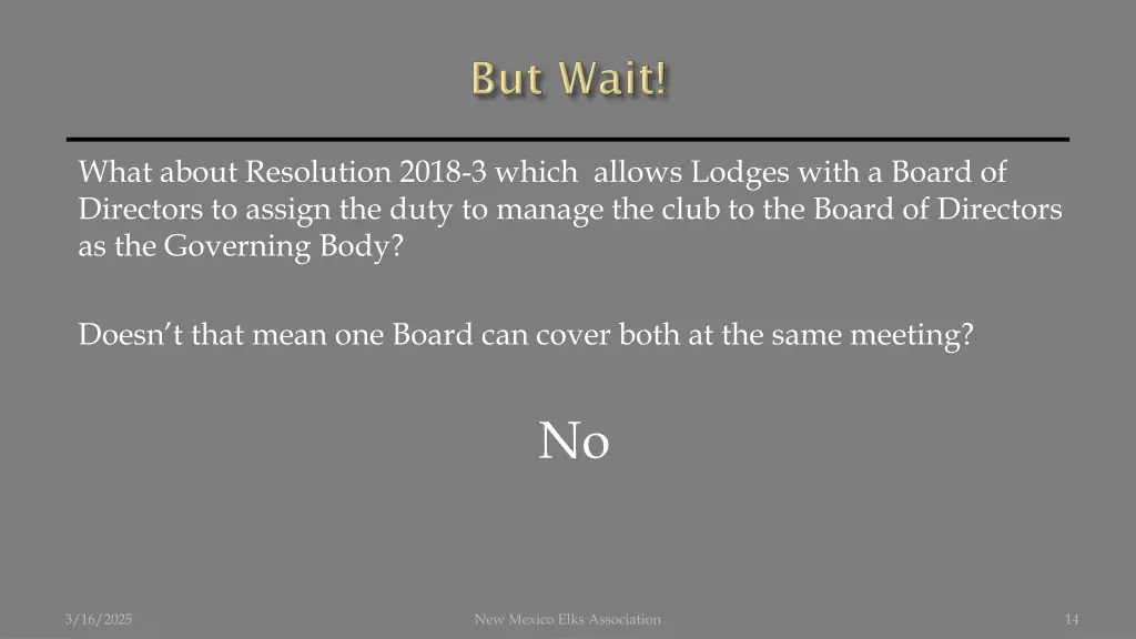 what about resolution 2018 3 which allows lodges