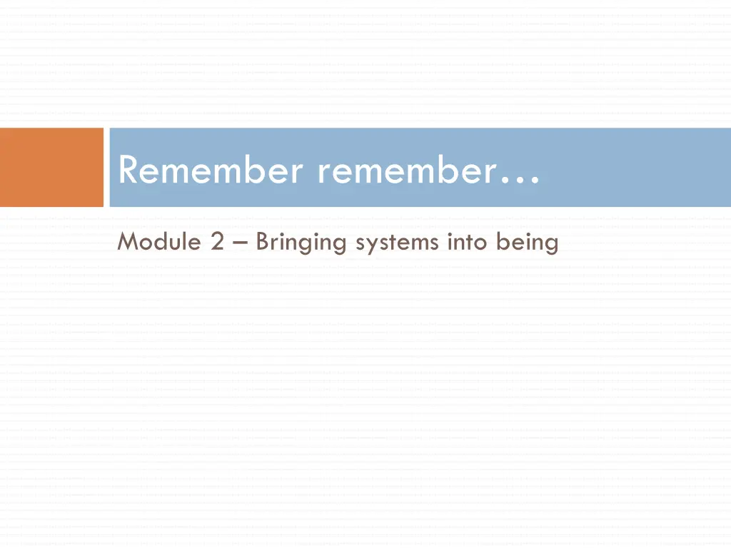 remember remember 1