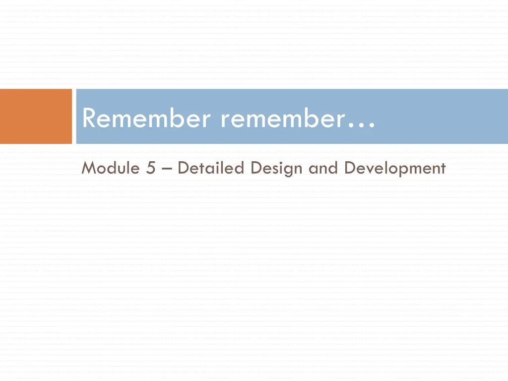 remember remember 4