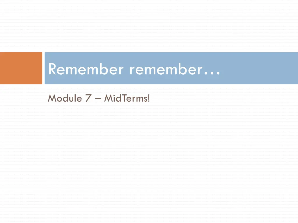remember remember 6