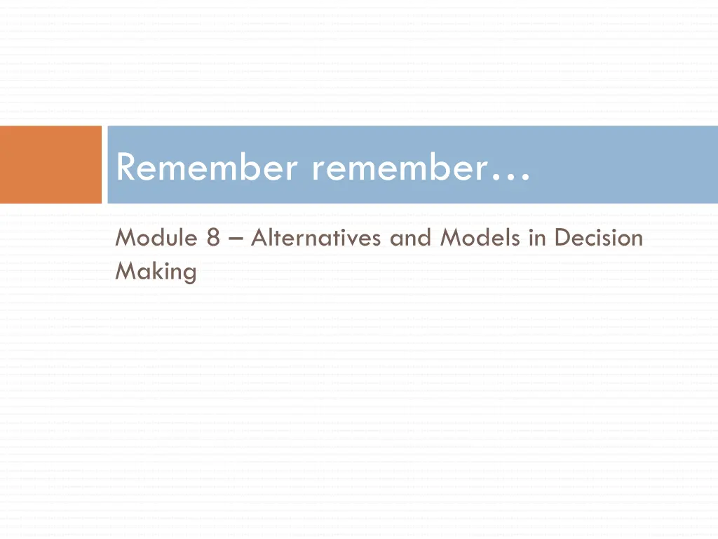 remember remember 7
