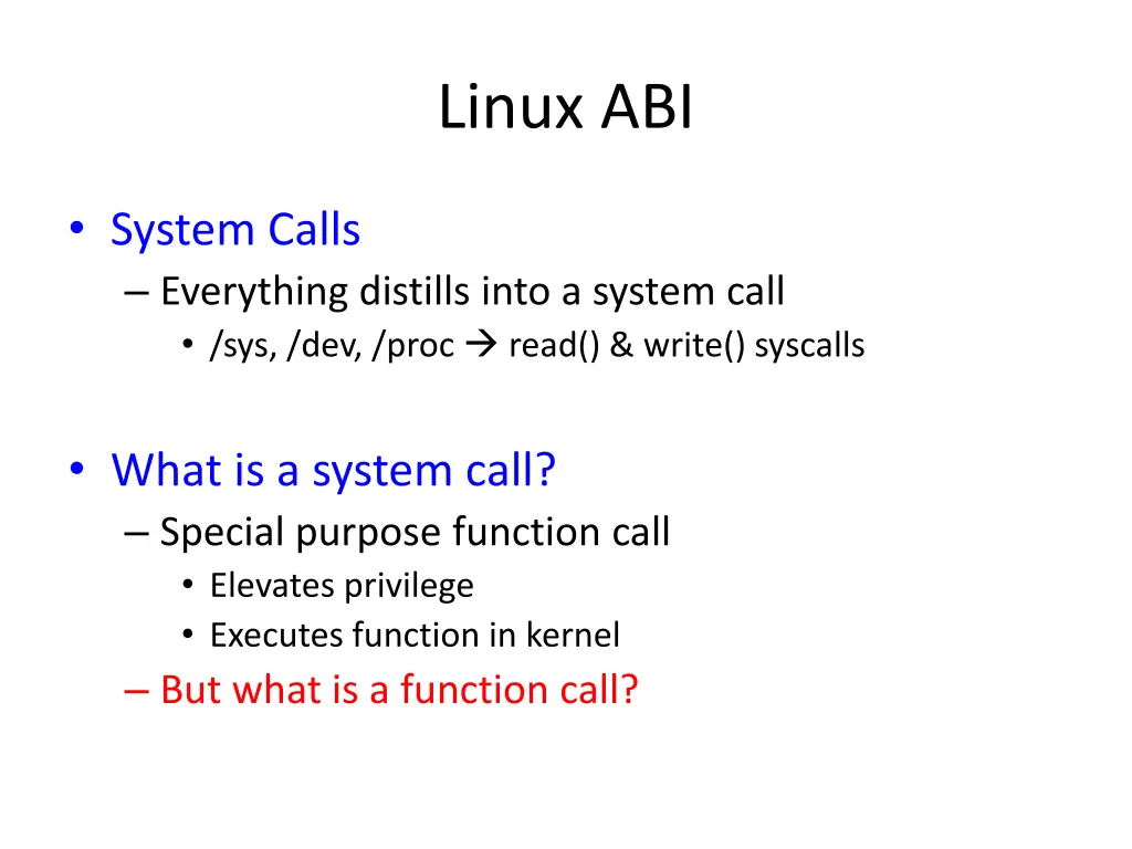 linux abi
