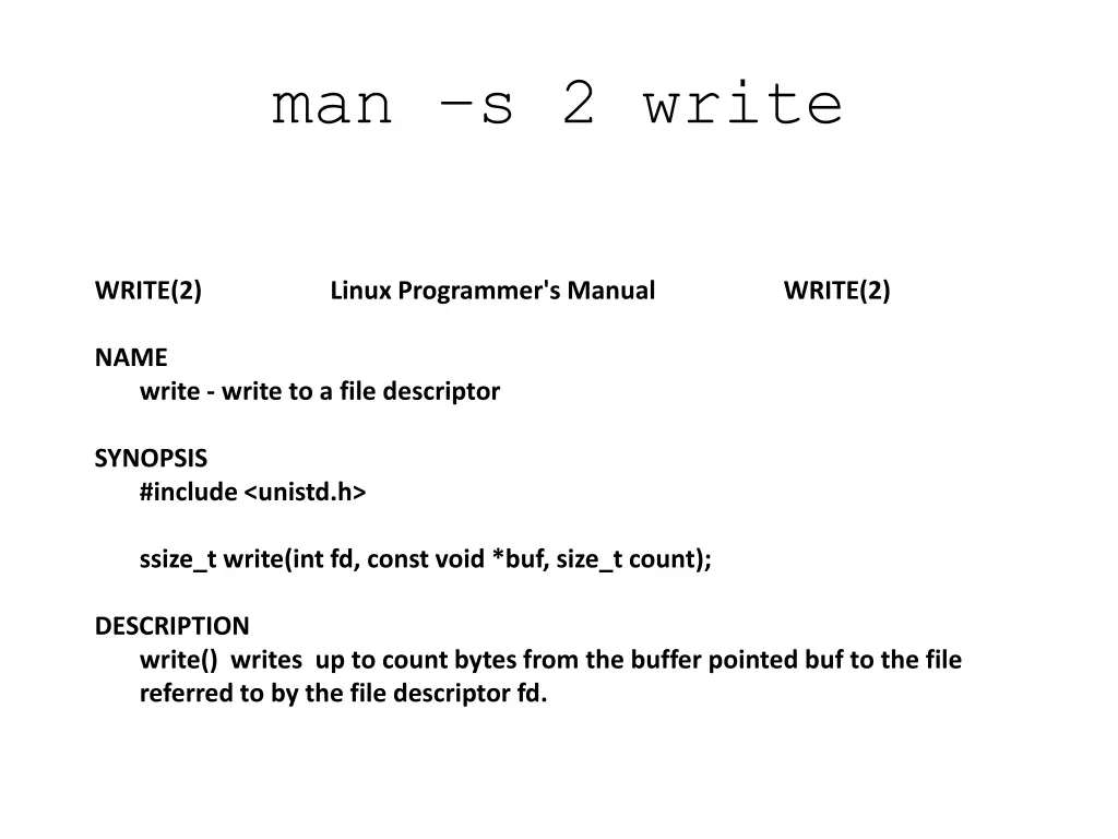 man s 2 write