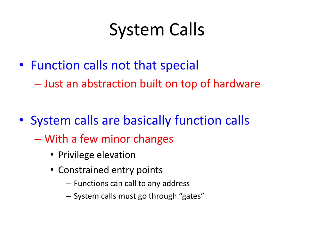 system calls 1