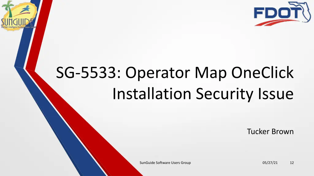 sg 5533 operator map oneclick installation