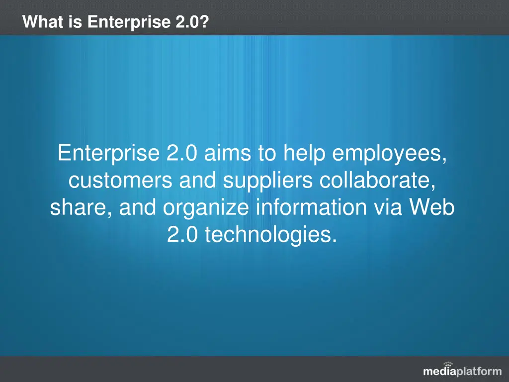 what is enterprise 2 0