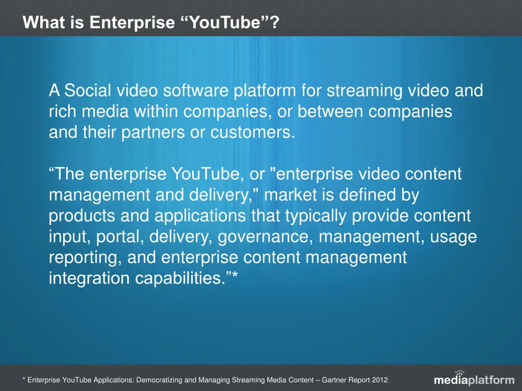 what is enterprise youtube
