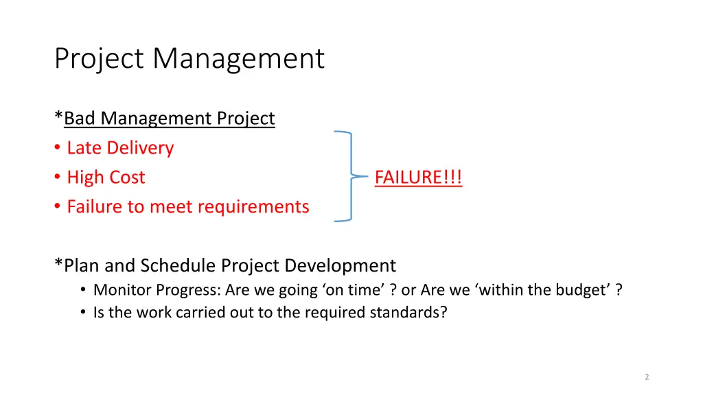 project management