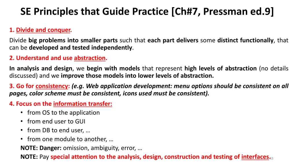 se principles that guide practice ch 7 pressman