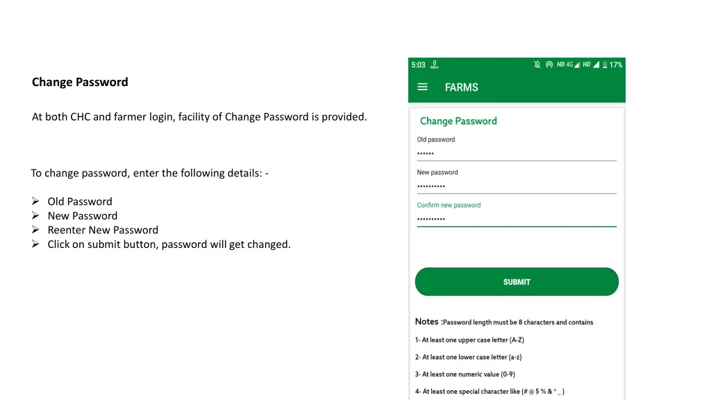 change password