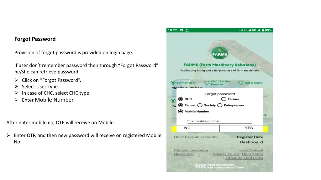 forgot password