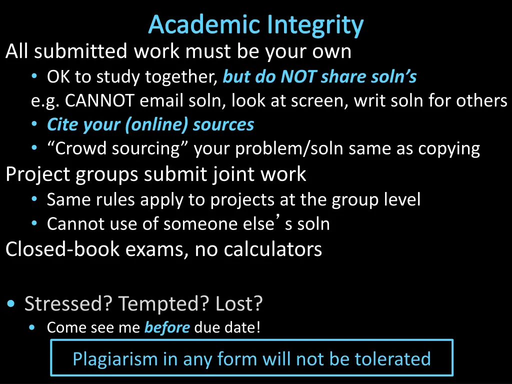 academic integrity