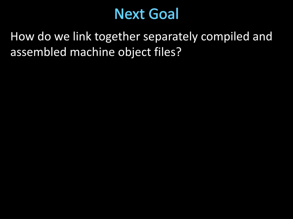 next goal 2