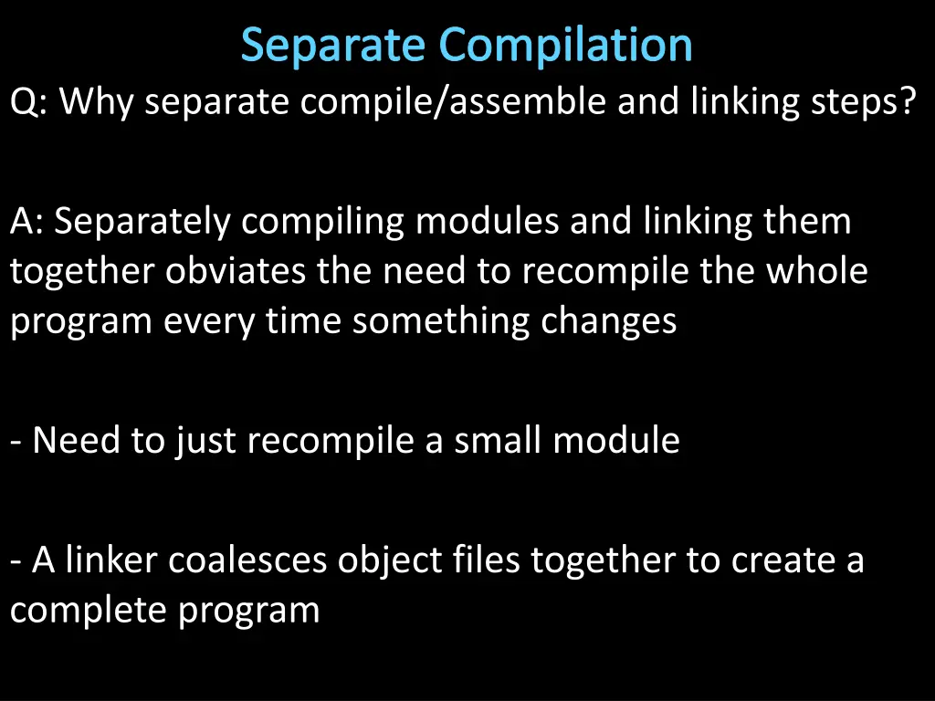 separate compilation 1