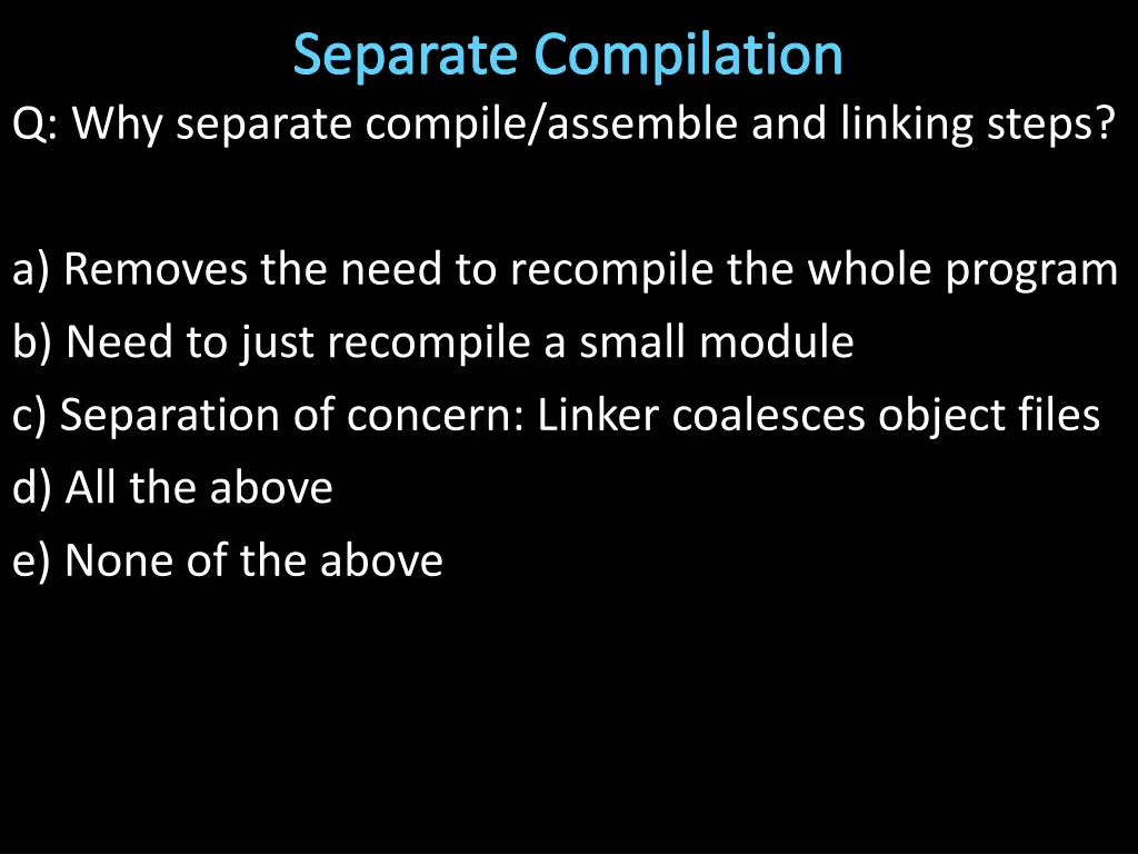 separate compilation