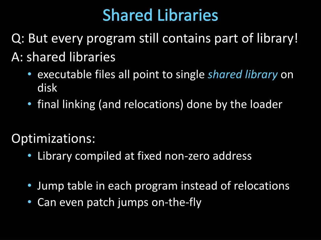 shared libraries