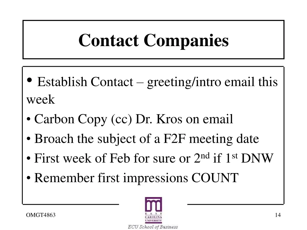contact companies