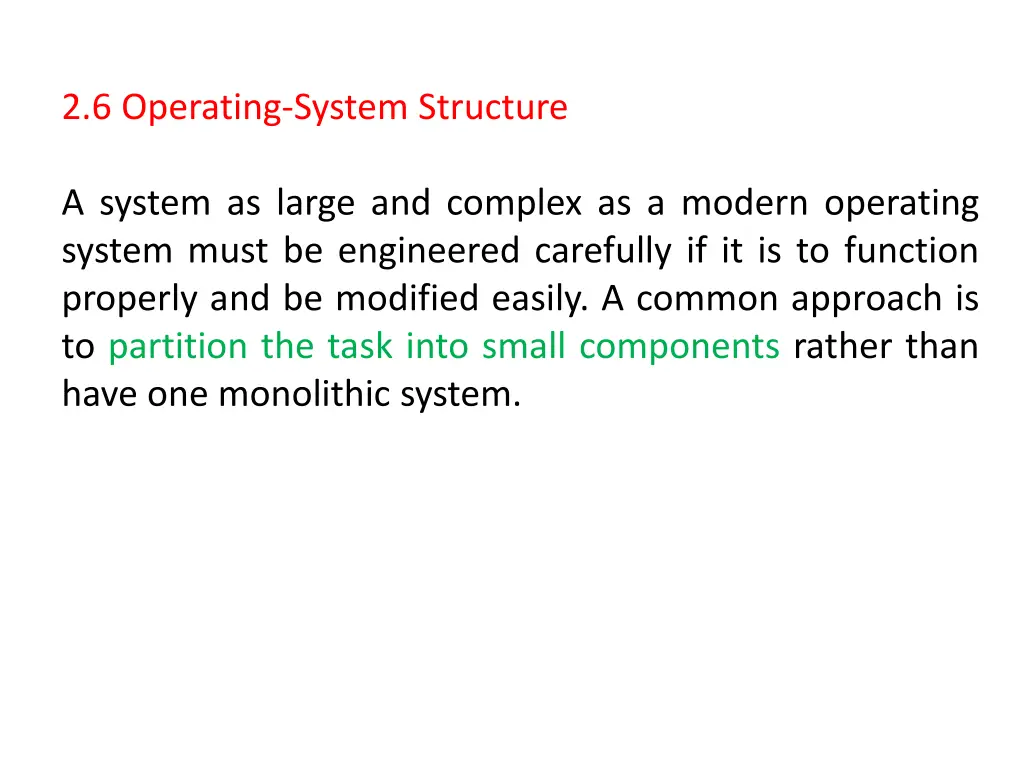 2 6 operating system structure