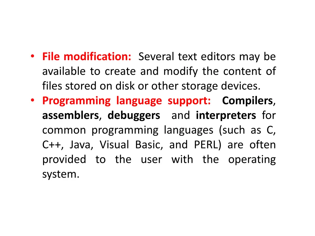 file modification several text editors