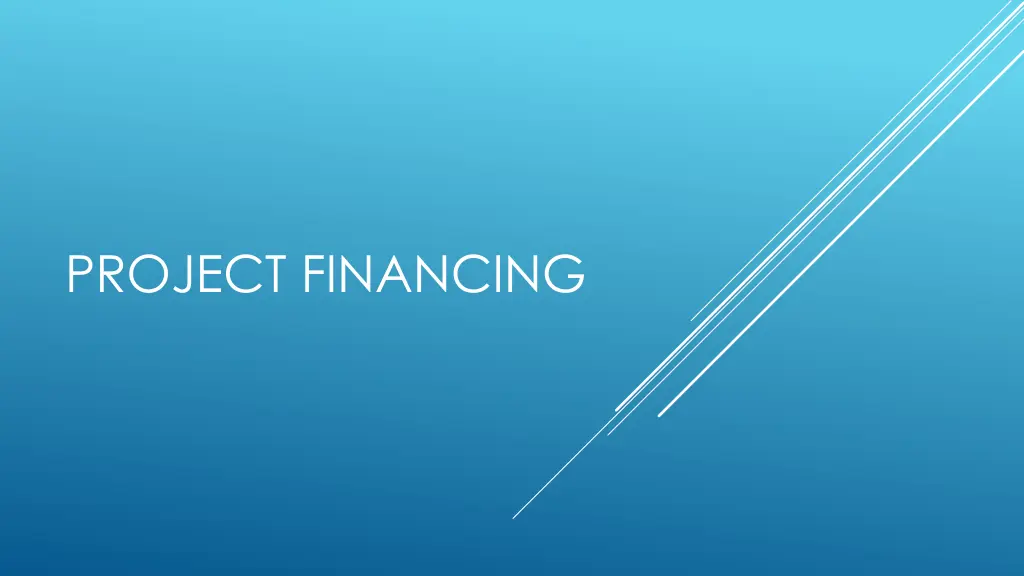 project financing