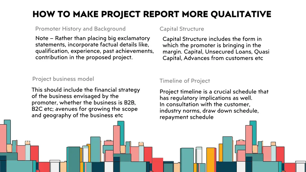 how to make project report more qualitative