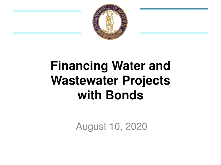 financing water and wastewater projects with bonds