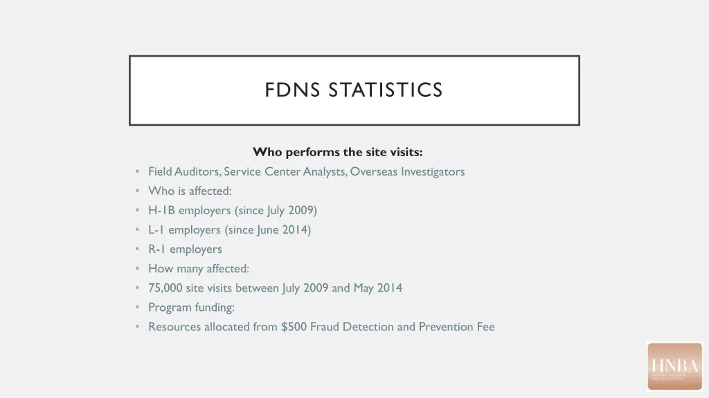 fdns statistics