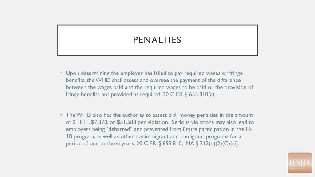 penalties