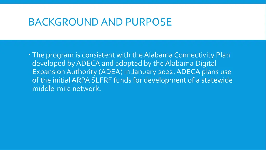 background and purpose 2