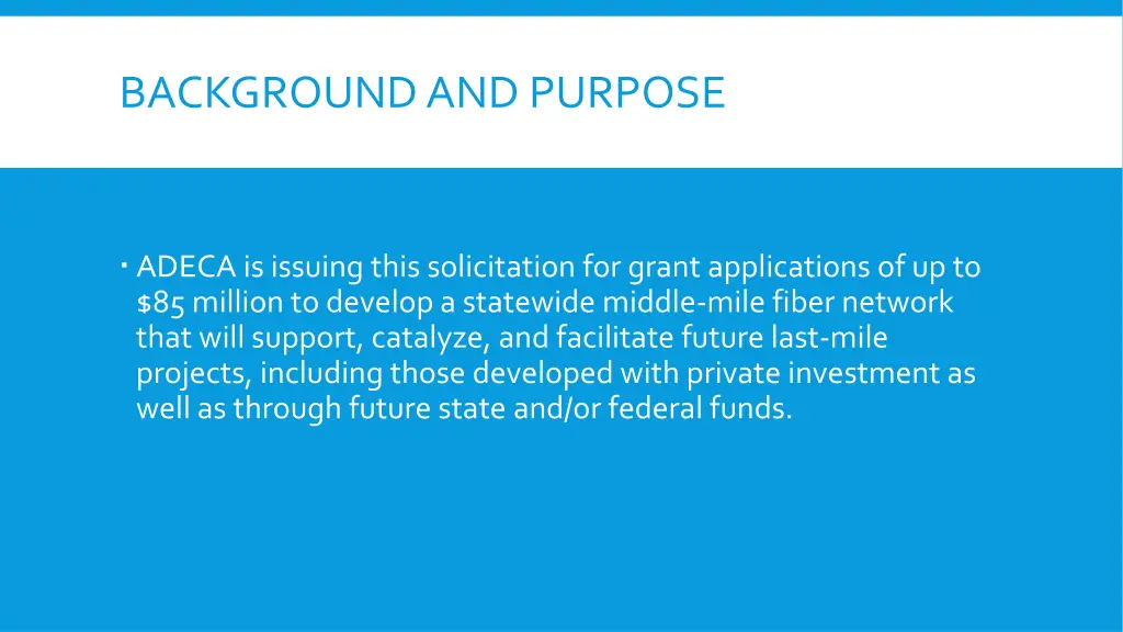 background and purpose