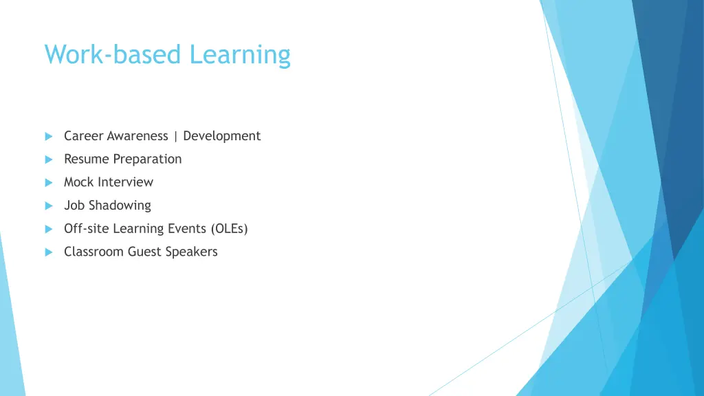 work based learning