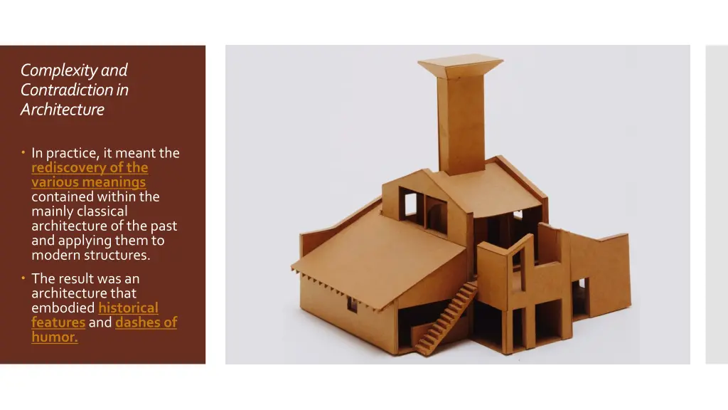 complexity and contradiction in architecture