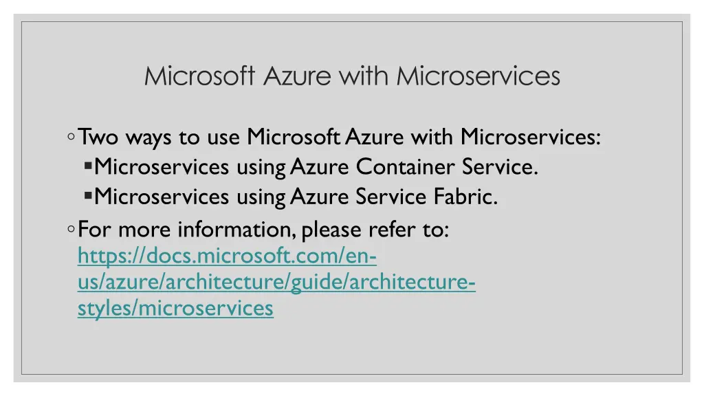 microsoft azure with microservices 1