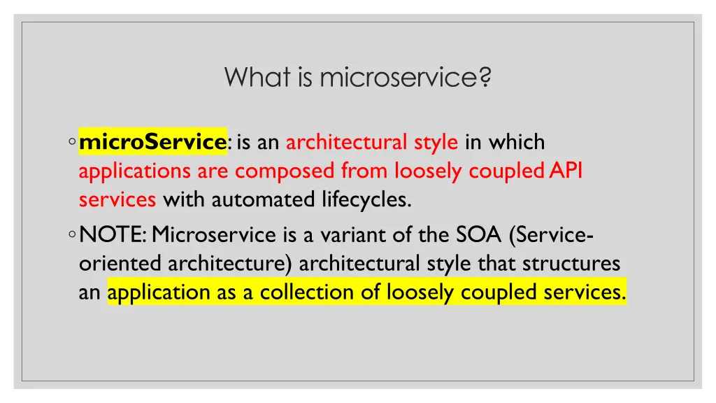 what is microservice