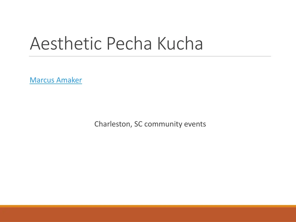 aesthetic pecha kucha