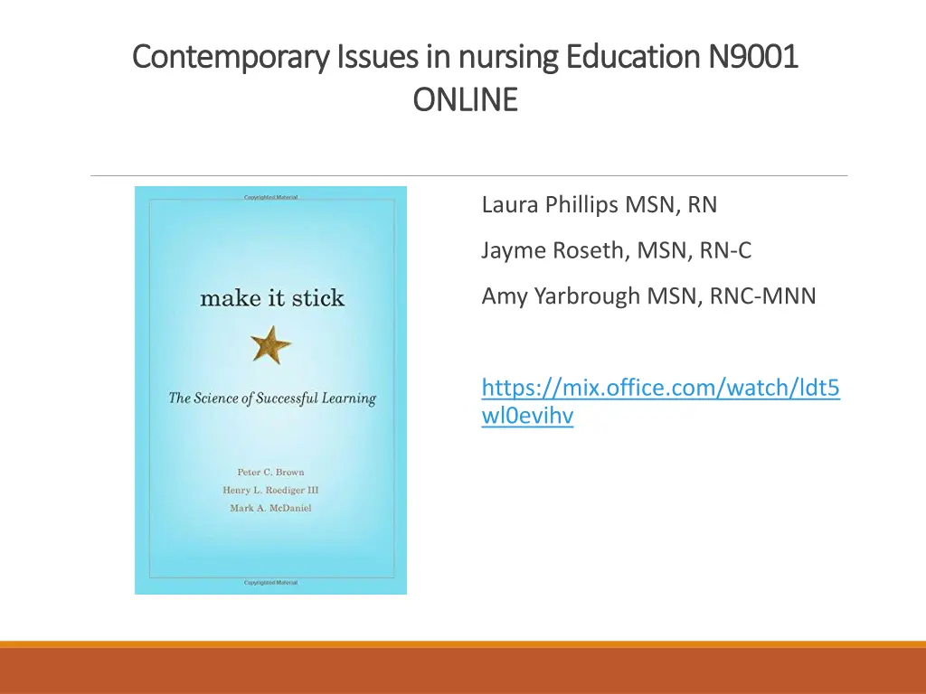 contemporary issues in nursing education n9001