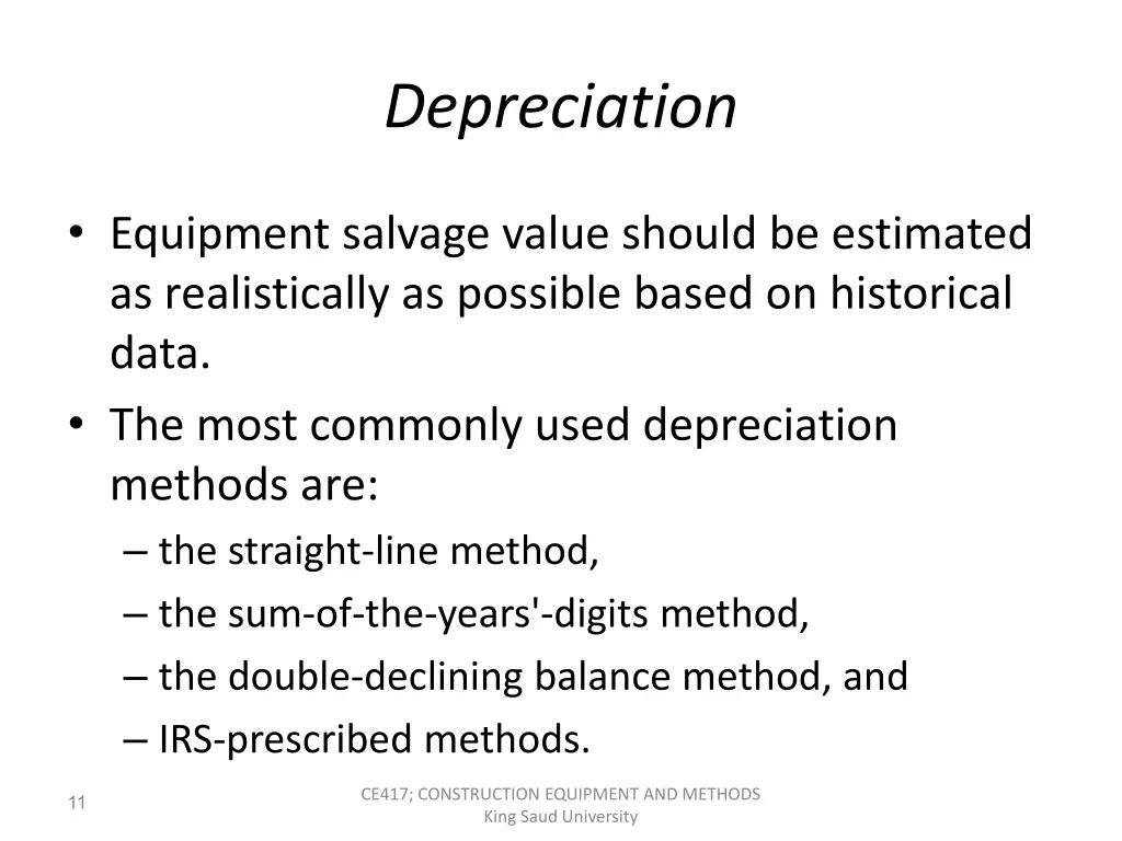 depreciation 2