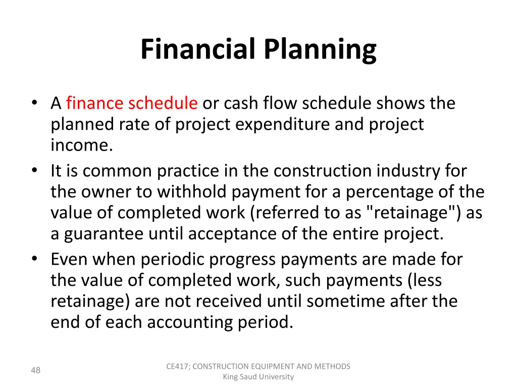 financial planning 1