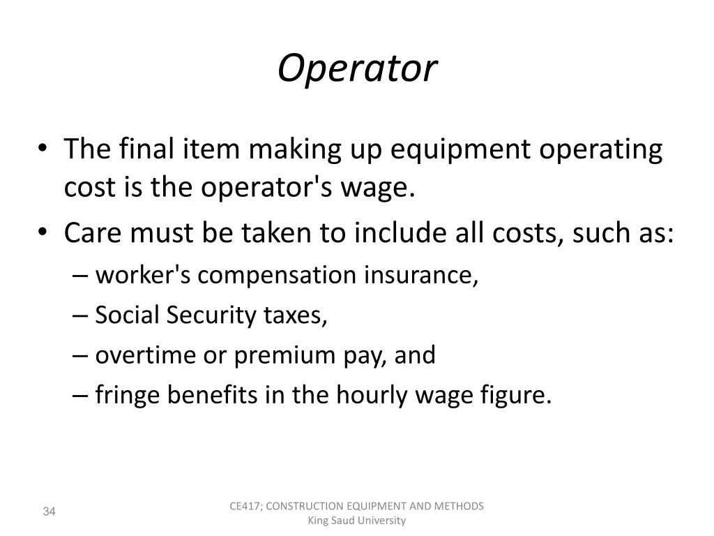 operator