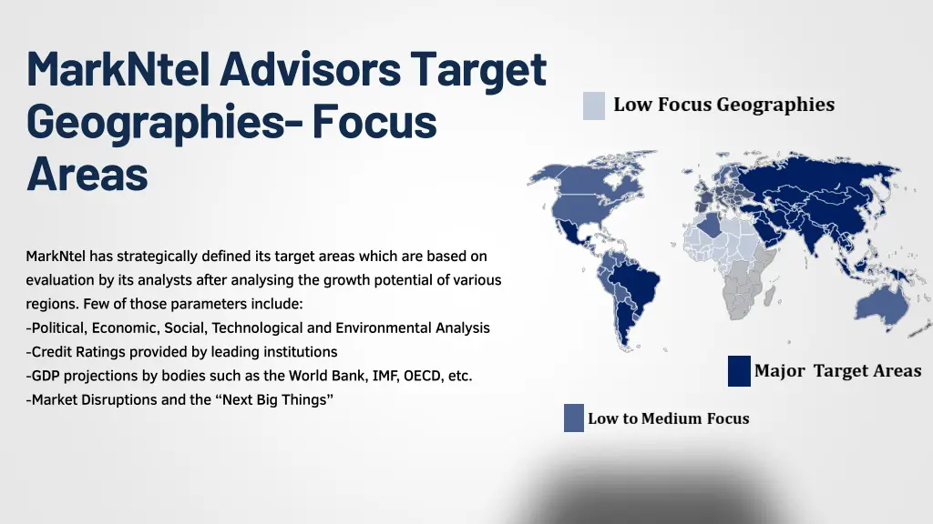 markntel advisors target geographies focus areas