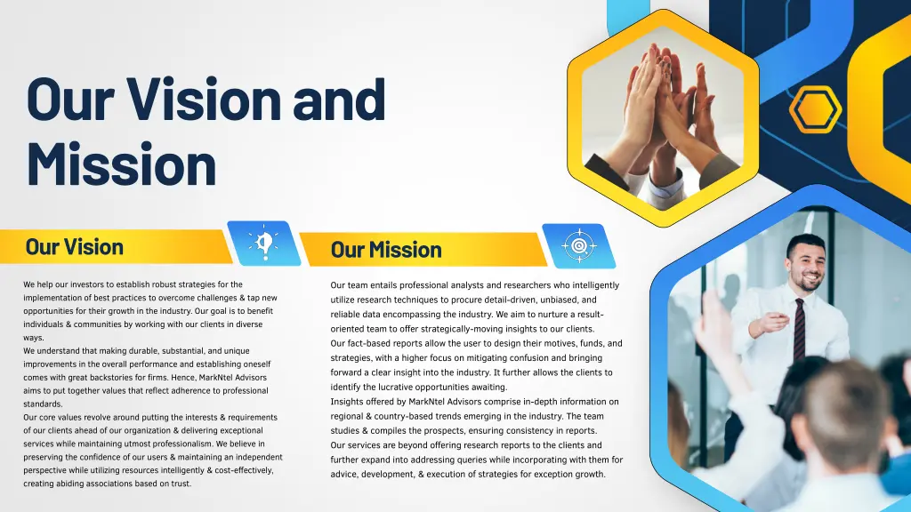 our vision and mission