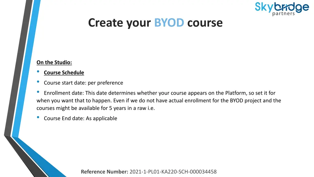 create your byod course 6