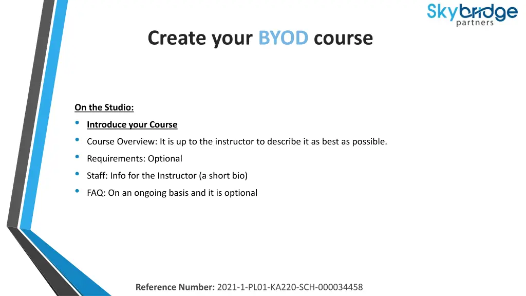 create your byod course 7
