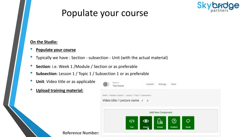 populate your course 2