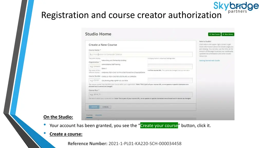 registration and course creator authorization 3