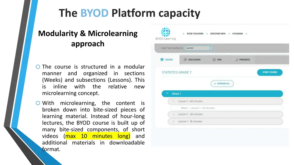 the byod platform capacity 3