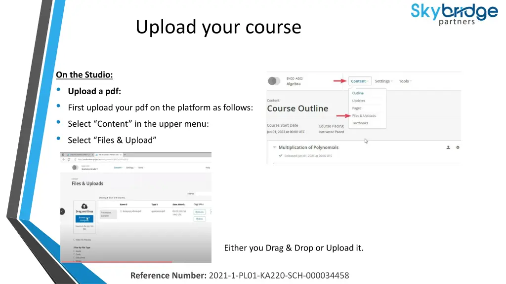 upload your course 3